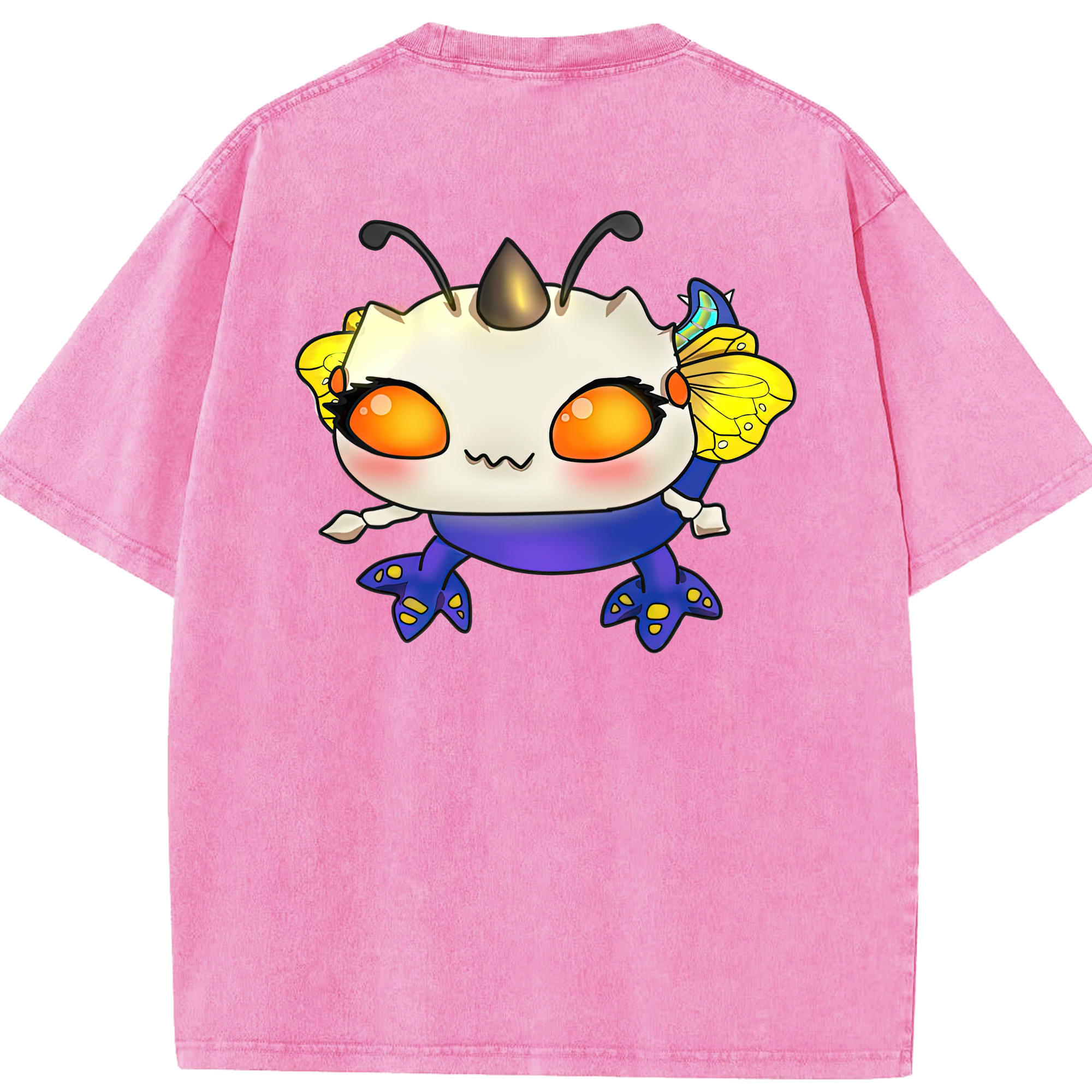 リーグ・オブ・レジェンド League of Legends LOL 綿100% ヴィンテージ風 半袖Tシャツ（背面プリント）